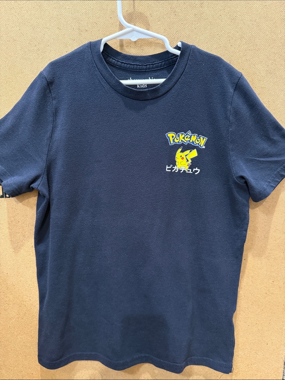 abercrombie kids boys Navy Pikachu Graphic Tee